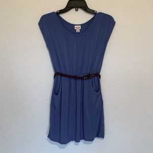 Juniors Small Mossimo Dress with Belt and Pockets